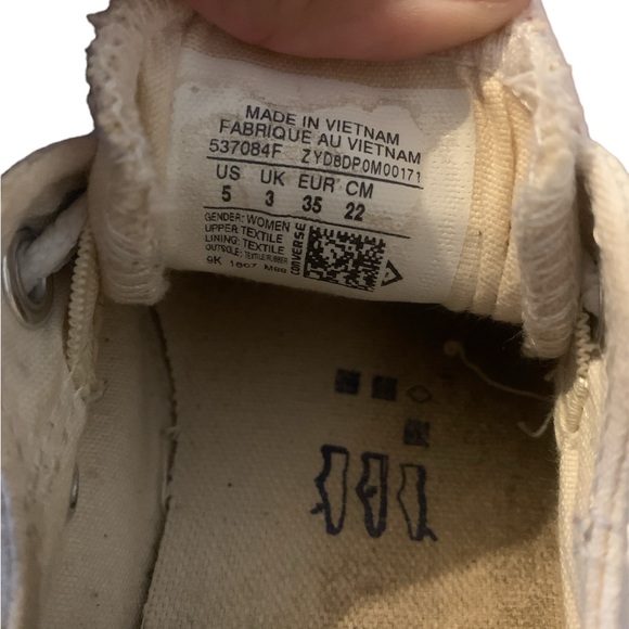 WOMEN'S CONVERSE CHUCK TAYLOR ALL STAR SHORELINE SNEAKERS Size 5 - Picture 3 of 6